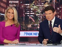 Fox News anchors Martha MacCallum and Bret Baier.