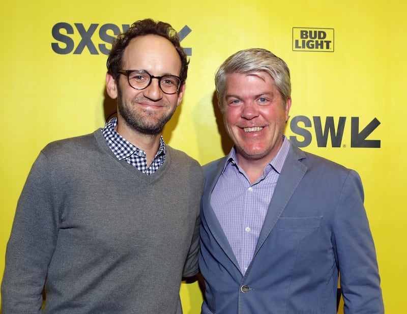 AUSTIN, TX - MARCH 10: Gabe Spitzer, Executive Producer of Original Programming at FOX Sports and Charlie Dixon, EVP of Content at FOX Sports attend the premiere of "Nossa Chape" during SXSW at Stateside Theater on March 10, 2018 in Austin, Texas. (Photo by Travis P Ball/Getty Images for SXSW)