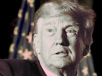 A photo illustration of former President Donald Trump.