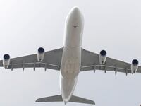 An Airbus A340 jet.