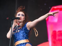 Chappell Roan performing on stage