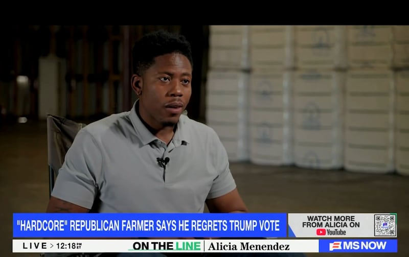 Trump voter tells MS NOW he regrets his vote.