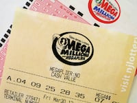 Photo of a Mega Millions lottery ticket