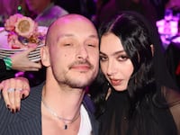 George Daniel and Charli XCX during The BRIT Awards 2025