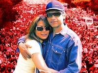 A photo illustration of Neda Agha Soltan and Caspian Makan, protesters marching against the results of the Iranian presidential election in central Tehran June 18, 2009.