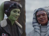 Ahsoka Tano (Rosario Dawson) and Hera Syndulla (Mary Elizabeth Winstead).