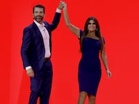 Donald Trump Jr. said he was proud of his fiancée Kimberly Guilfoyle after she was nominated as his father's ambassador to Greece