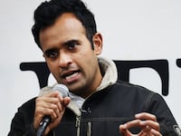 A photograph of Vivek Ramaswamay.
