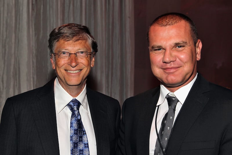 Bill Gates and Boris Nikolic pictured together in 2012.