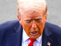 President Donald Trump speaks to press before his departure at the White House on September 11, 2025 in Washington, DC, United States.