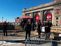 Kansas City police are seen at Union Station