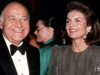 Maurice Tempelsman and Jacqueline Kennedy Onassis in 1986.