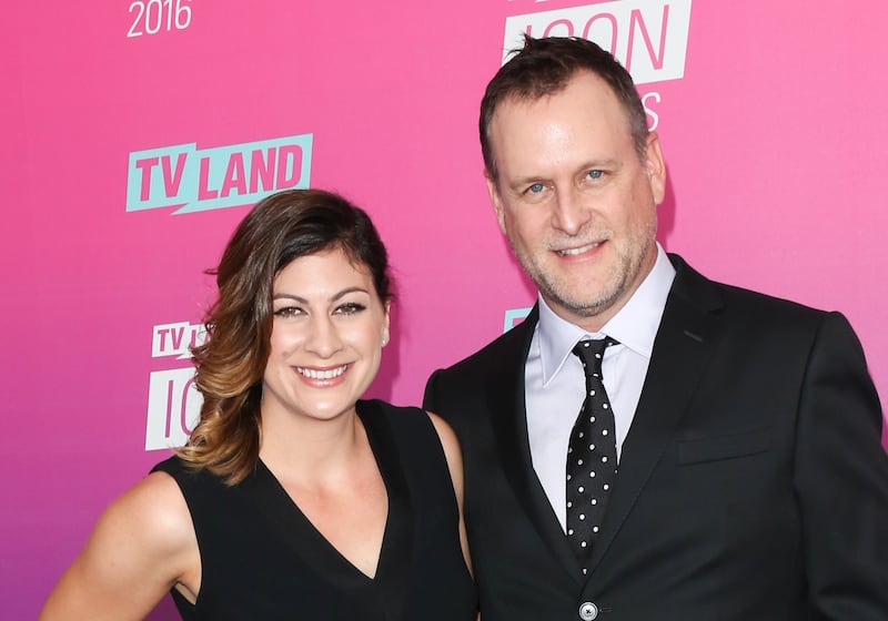 Coulier and his wife, Melissa Bring, at the TV Land Icon Awards on April 10, 2016.