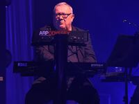 David Ball of Soft Cell performs on stage on November 16, 2021 in London, England.
