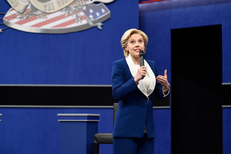 Kate McKinnon as Democratic Presidential Candidate Hillary Clinton