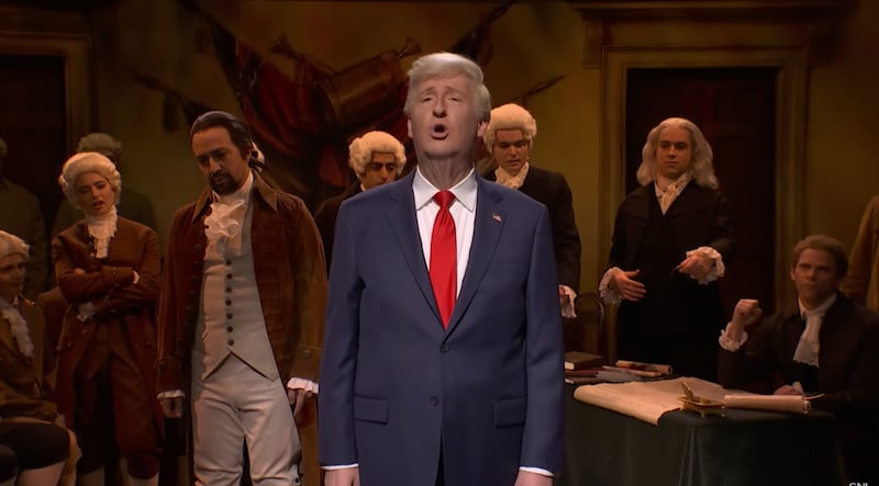 SNL, James Austin Johnson as Trump in Hamilton-inspired cold open