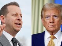 Jared Moskowitz and Donald Trump.