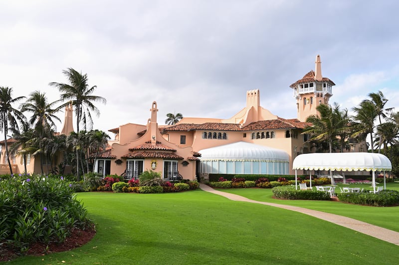 The main building of the Mar-a-Lago Club in Palm Beach, Florida on February 18, 2025. (Photo by ROBERTO SCHMIDT / AFP) (Photo by ROBERTO SCHMIDT/AFP via Getty Images)
