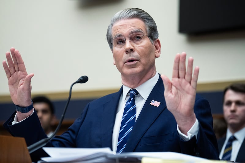 Treasury Secretary Scott Bessent testifies during the House Financial Services Committee hearing titled "The Annual Report of the Financial Stability Oversight Council," in Rayburn building on Wednesday, February 4, 2026.