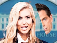 Katie Zacharia and Anthony Scaramucci.