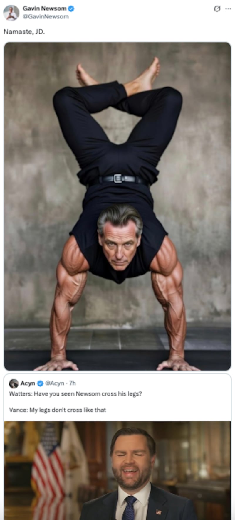 Gavin Newsom/X