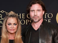 Denise Richards (left) and Aaron Phypers (right)