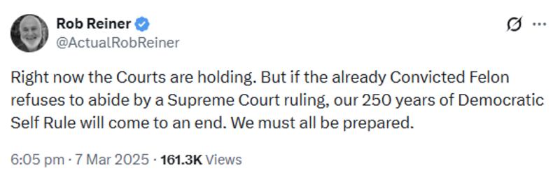 Rob Reiner on Trump 4