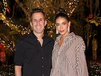 MIAMI BEACH, FLORIDA - DECEMBER 08: (L-R) Harvey Spevak and Bianca Peters attend Wayne & Cynthia Boich's Art Basel party on December 08, 2023 in Miami Beach, Florida. (Photo by Alexander Tamargo/Getty Images for 4WRD)