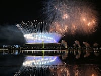 Fireworks are seen during the opening ceremony of the 31st FISU Summer World University Games in Chengdu, southwest China's Sichuan Province, July 28, 2023.