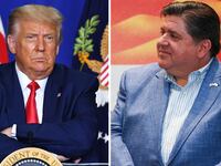 Donald Trump and J.B. Pritzker