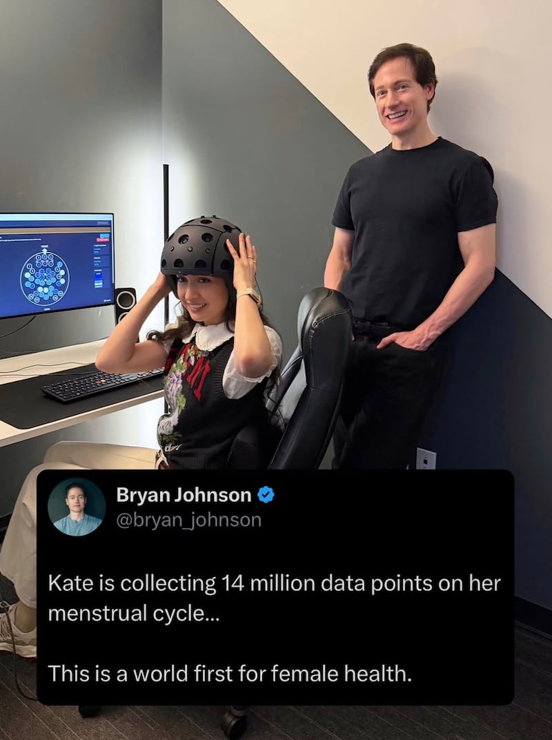 Bryan Johnson’s girlfriend, Kate Tolo, will be a part of his new study.