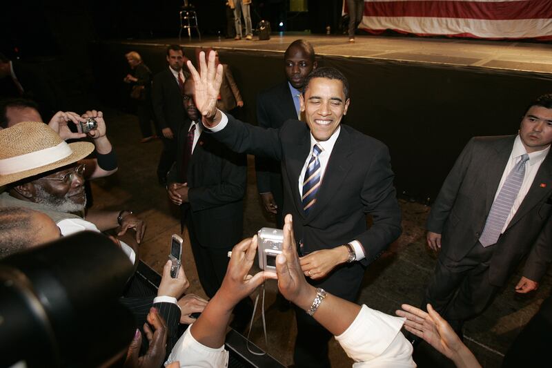 Illinois Senator and Democratic Presidential Candidate Barack Obama at the "Philadelphia Kick-Off" Campaign Fundraiser held at The Electric Factory on May 22, 2007 in Philadelphia, Pennsylvania (Photo by Jemal Countess/WireImage)