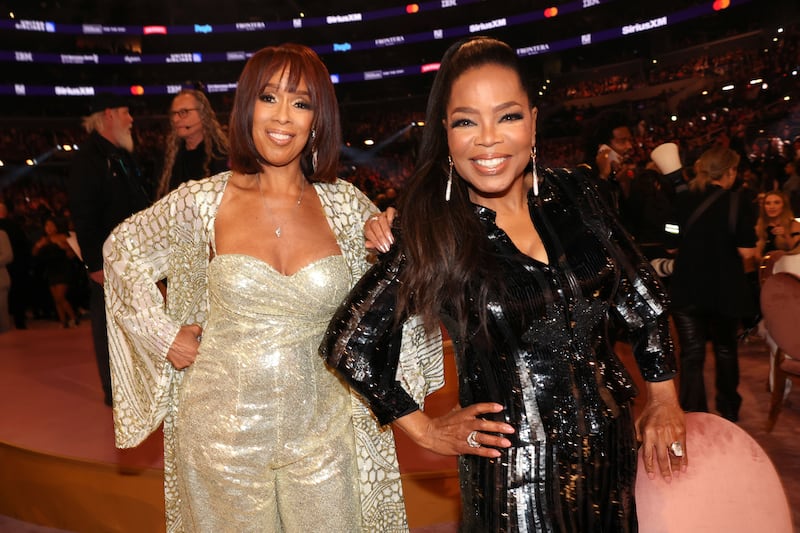 Gayle King and Oprah Winfrey.