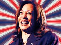 A photo illustration of Vice President Kamala Harris.