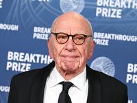 Rupert Murdoch at The 11th Breakthrough Prize Ceremony held at Barker Hanger on April 05, 2025 in Santa Monica, California. (Photo by Gilbert Flores/Variety via Getty Images)