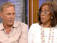 Kevin Costner and Gayle King