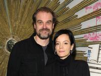David Harbour and Lily Allen attend a screening of "Living" at the Crosby Hotel on December 5, 2022, in New York City.