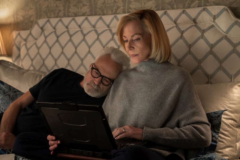 Bradley Whitford as Todd Penn, Allison Janney as Grace Penn in The Diplomat. Cr. Clifton Prescod/Netflix © 2026