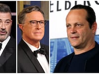 Vince Vaughn, Jimmy Kimmel, and Stephen Colbert