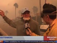 Actor Steve Guttenberg jumped into action as a fast-moving wildfire bore down on the tony L.A. neighborhood of Pacific Palisades.