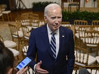 United States President Joe Biden speaks to members of the media after signing the Social Security Fairness Act at the White House in Washington DC, United States on January 5, 2025.
