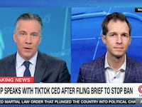 Jake Auchincloss and Jim Sciutto on CNN's Anderson Cooper 360.