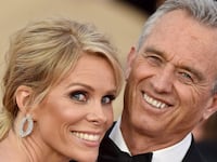 Chery Hines and RFK Jr. smile together
