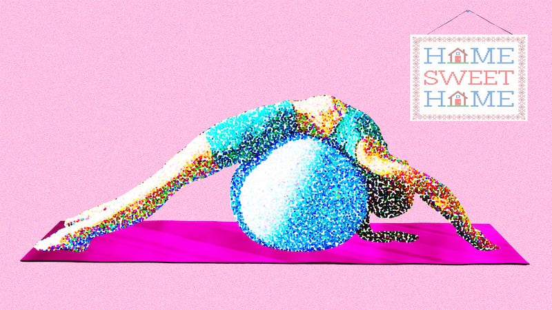 Pilates photo illustration