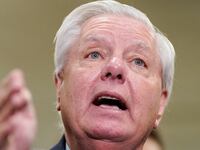 Senator Lindsey Graham (R-SC) speaks to reporters, on the day of classified briefings for the full U.S. Senate and House of Representatives on the situation in Iran, on Capitol Hill in Washington, D.C., U.S., March 3, 2026.