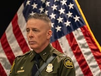 Customs and Border Patrol Commander at Large Greg Bovino during a news conference