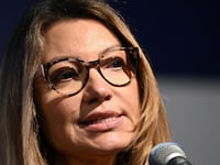 Rosangela "Janja" da Silva, the wife of Brazilian President-elect Luiz Inacio Lula da Silva, speaks during a press conference about the preparations for Lula's inauguration at the transitional government building in Brasilia on December 7, 2022. (Photo by EVARISTO SA / AFP) (Photo by EVARISTO SA/AFP via Getty Images)