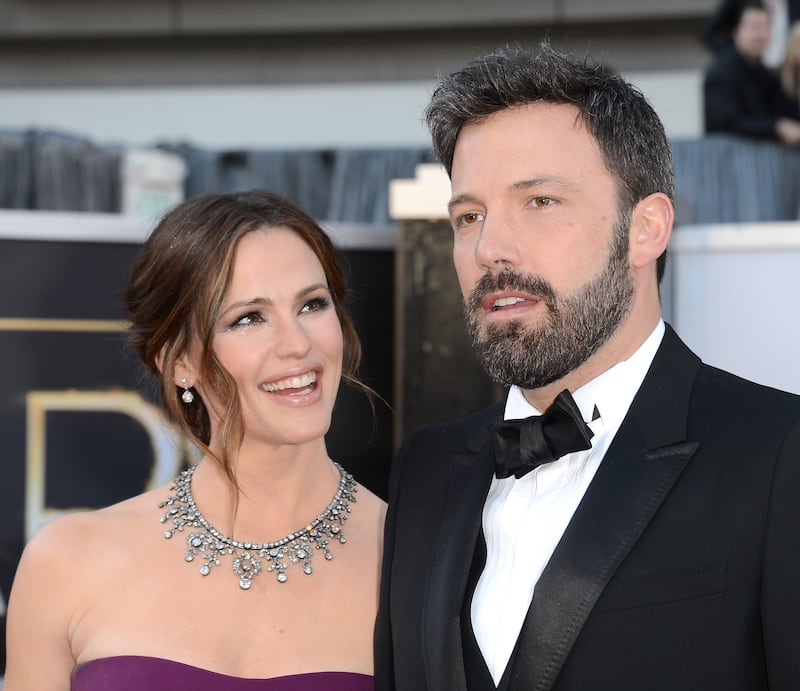 HOLLYWOOD, CA - FEBRUARY 24: Actress Jennifer Garner and actor-director Ben Affleck arrive at the Oscars at Hollywood & Highland Center on February 24, 2013 in Hollywood, California. (Photo by Jason Merritt/Getty Images)
