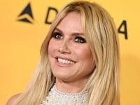 Heidi Klum at the "Mufasa: The Lion King" premiere at Dolby Theatre on December 09, 2024 in Los Angeles, California. (Photo by Gilbert Flores/Variety via Getty Images)
