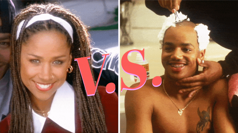 Stacey Dash as Dionne Davenport and Donald Faison as Murray in Clueless (1995)